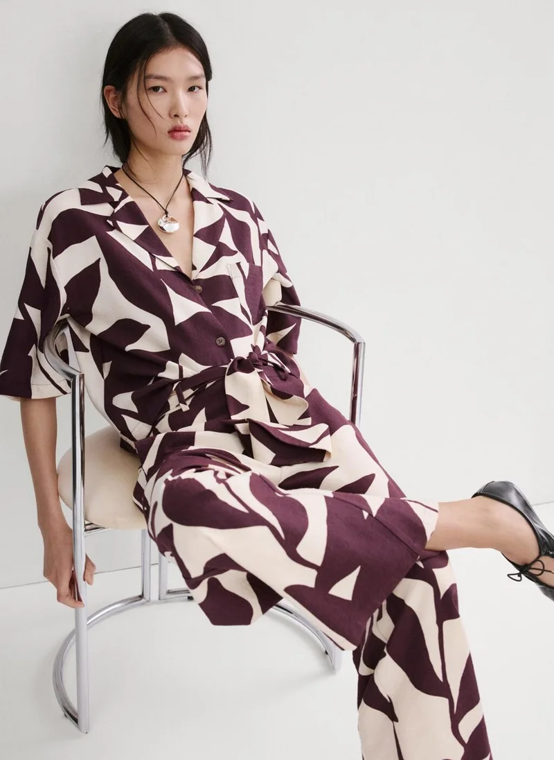 Mango  Printed short-sleeved shirt for Women | Best Price UAE