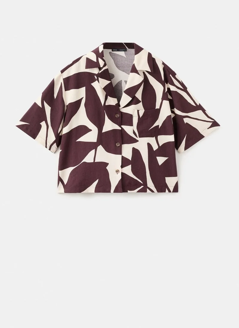 Mango  Printed short-sleeved shirt for Women | Best Price UAE