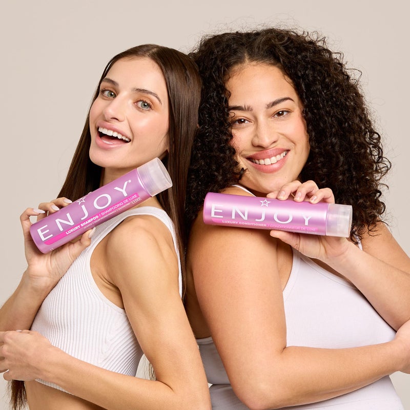 Enjoy Luxury Conditioner- Eliminates Frizz Cleansing Moisturizing Smoothing - Sulfate Free For Thick Coarse or Curly Hair (10.1 Fl Oz) - Image 5