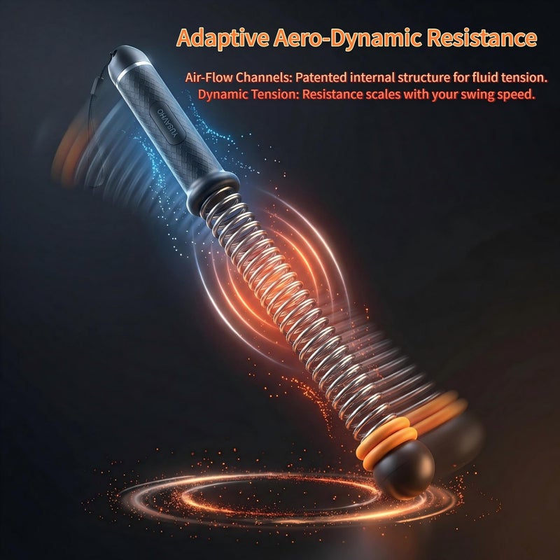 YUSAVHO Adjustable Ropeless Battle Ropes for Home Gym for Men & Women, Quiet Air Resistance Heavy Duty Cordless Battle Rope,Exercise Ropes with Variable Resistance, Strength & Low-Impact Cardio for HIIT - Image 3