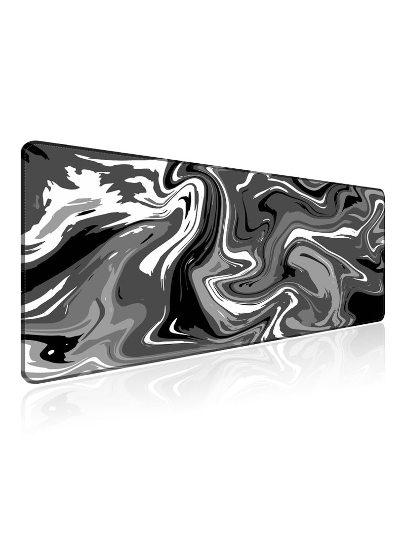 Flash Hawk Large Mouse Pad 900*400mm Size,Anti-Skid Gaming Mouse Pad Office Desk Mat Desk Pad for Computers Laptop Black/Grey - Image 1