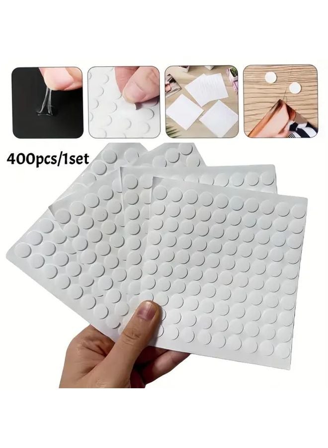 400pcs Transparent Double Sided Adhesive Dots Removable Stickers For Crafts Card Making - Image 1