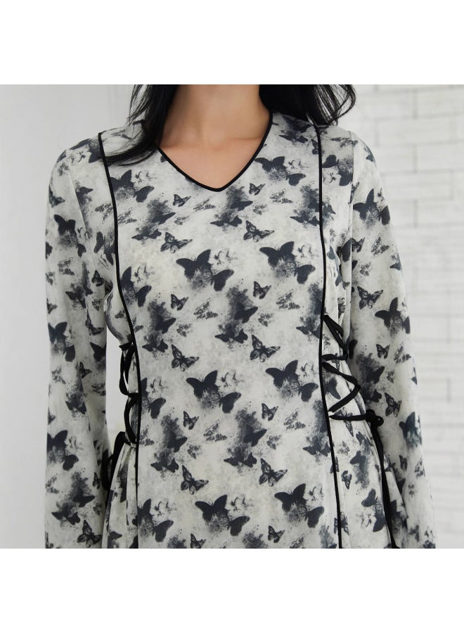 Song Feng Ya Hot Bohemian Plus Size Dress Fashionable Printed Muslim Robe Long Dress - Image 3
