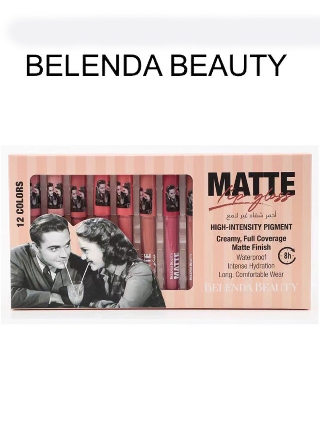 BELENDABEAUTY 12Pcs Matte Liquid Lipstick Makeup Set  - Image 2