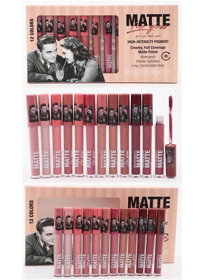 BELENDABEAUTY 12Pcs Matte Liquid Lipstick Makeup Set  - Image 3