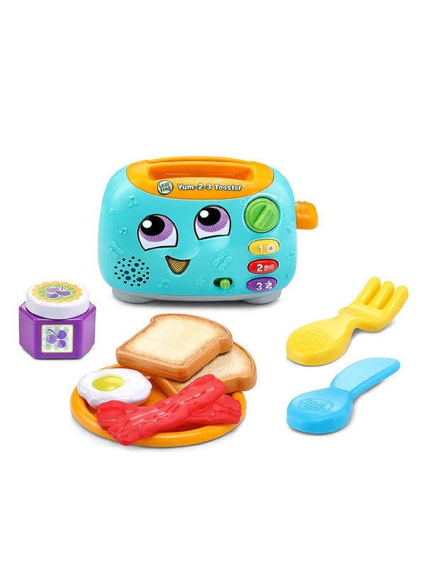 LeapFrog Yum-2-3 Toaster, Learning Toy with Sounds and Colours for Sensory Play, Educational Toys for Kids, Preschool Toys, Pretend Play for Boys and Girls Aged 1, 2 & 3 Years, English Version - Image 3