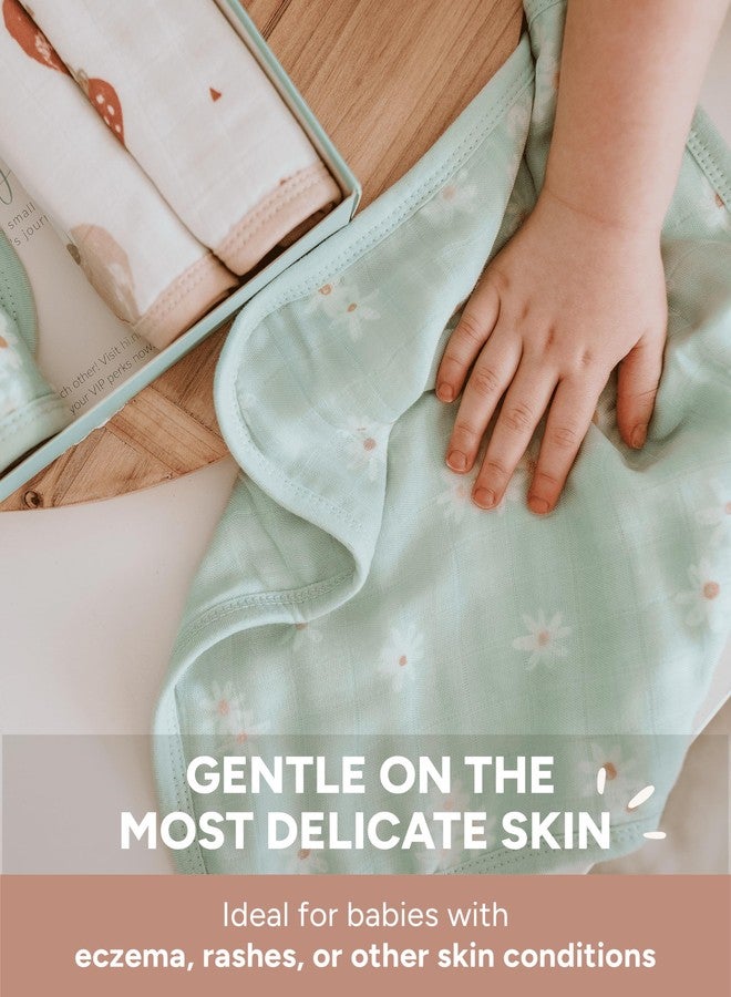 Nightingale Baby Washcloths, Rayon from Bamboo Baby Clothes Organic Wash Cloths with Cotton, Newborn Bath Essentials, Burping Cloths for Babies, Face Towels Reusable 12"x12" (Bee) - 6 Pack - Image 3