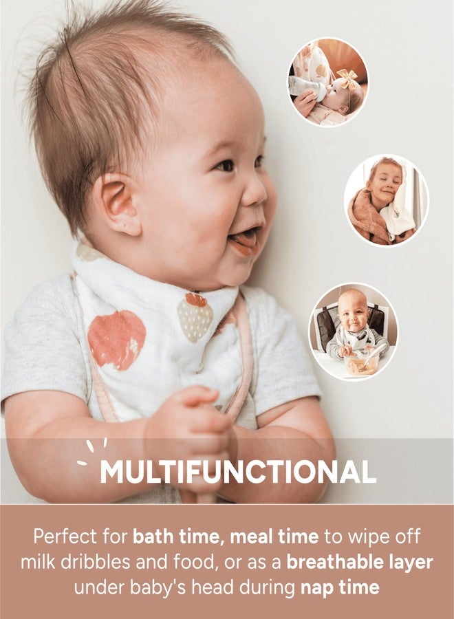 Nightingale Baby Washcloths, Rayon from Bamboo Baby Clothes Organic Wash Cloths with Cotton, Newborn Bath Essentials, Burping Cloths for Babies, Face Towels Reusable 12"x12" (Bee) - 6 Pack - Image 4