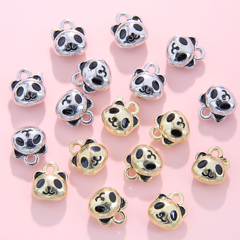 12pcs Mix Panda Cat Enamel Pendant Zinc Alloy Charm For Jewelry Necklace Bracelet - Image 3