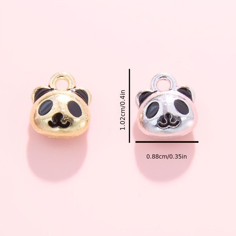 12pcs Mix Panda Cat Enamel Pendant Zinc Alloy Charm For Jewelry Necklace Bracelet - Image 4