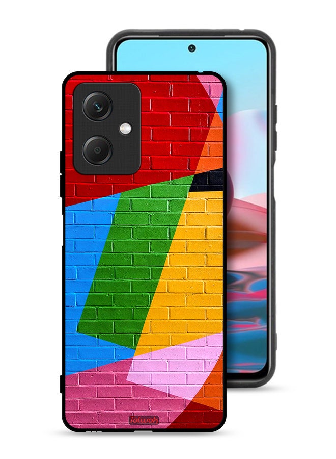 Tolwak Xiaomi Redmi Note 12 Protective Case Cover Colorful Wall Painting - Image 1