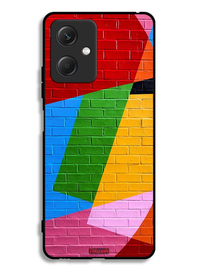 Tolwak Xiaomi Redmi Note 12 Protective Case Cover Colorful Wall Painting - Image 2