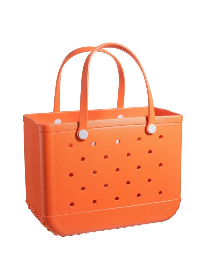 Generic Eva Hole Bag Handbag Beach Bag Storage Bag Soft Waterproof Wear-resistant Swimming Beach Bag Outdoor 1100g-Color:Orange  - Image 1
