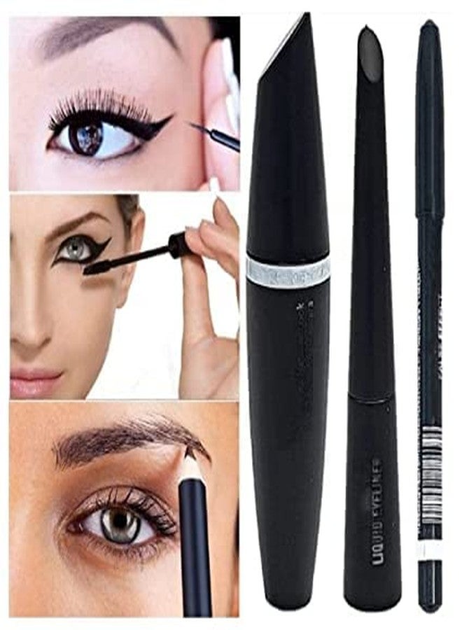 LOVE BITE Eyeliner, Mascara With Eye Brow Pencil 3 IN 1, and 5 in 1 Matte Lipstick KITS - Image 3