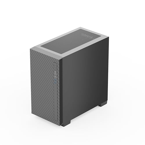 Rosewill FBM-X5 Micro ATX Mini Tower Desktop Gaming & Office PC Computer Case with Pre-Installed 400W Power Supply, 240mm / 280mm AIO Support, 2X USB 2.0, 2 USB 3.0, 1x 120mm PWM Fan - Image 5