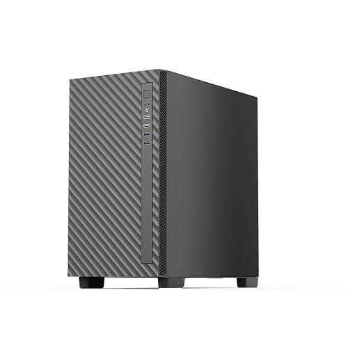 Rosewill FBM-X5 Micro ATX Mini Tower Desktop Gaming & Office PC Computer Case with Pre-Installed 400W Power Supply, 240mm / 280mm AIO Support, 2X USB 2.0, 2 USB 3.0, 1x 120mm PWM Fan - Image 2