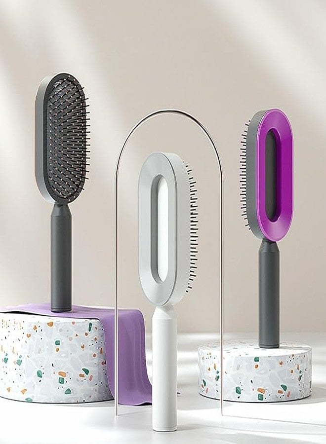 WISHBONE CUSHION COMBWomen Hair Brush, Durable Massage Comb Hairbrush for Scalp Massage and Custom Bristles - Lightweight Air Cushion Massage Brush for Scalp Massage - Image 4