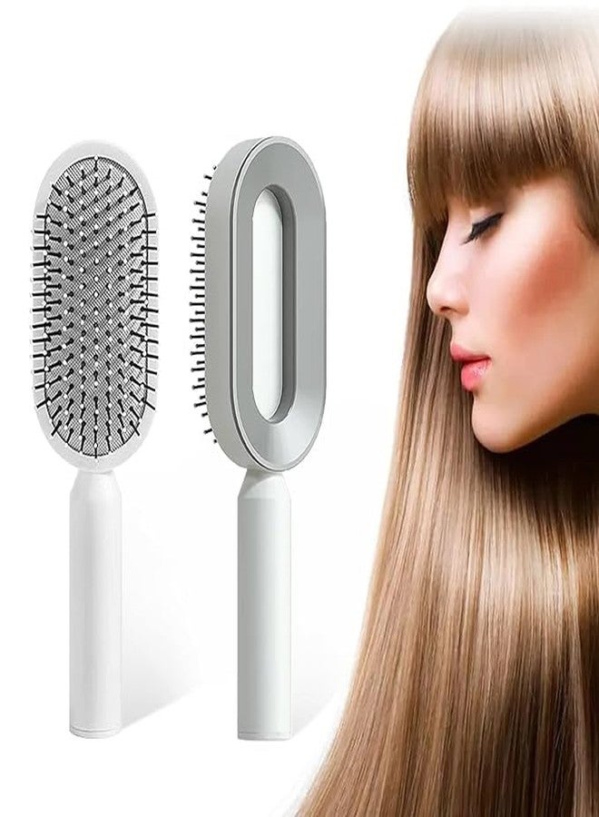 WISHBONE CUSHION COMBWomen Hair Brush, Durable Massage Comb Hairbrush for Scalp Massage and Custom Bristles - Lightweight Air Cushion Massage Brush for Scalp Massage - Image 1