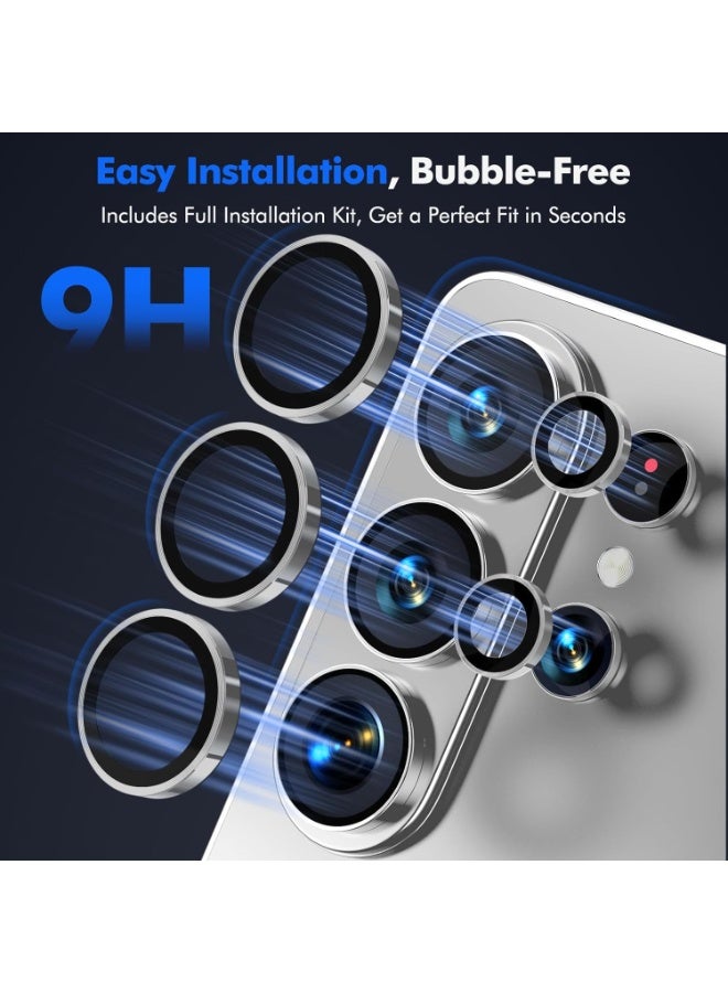 for Samsung Galaxy S26 Ultra Camera Lens Protector, Individual Lens Protectors, Anti-Scratch 9H Tempered Glass with Aluminum Ring for S26 Ultra, Easy Installation for Samsung Galaxy S26 Ultra - Image 2