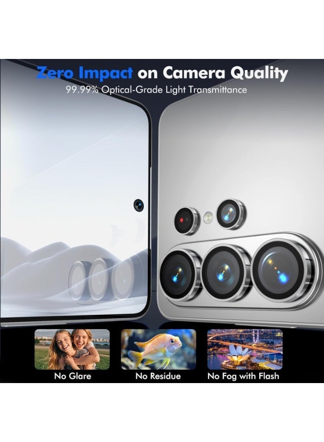 for Samsung Galaxy S26 Ultra Camera Lens Protector, Individual Lens Protectors, Anti-Scratch 9H Tempered Glass with Aluminum Ring for S26 Ultra, Easy Installation for Samsung Galaxy S26 Ultra - Image 5