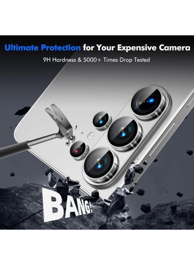 for Samsung Galaxy S26 Ultra Camera Lens Protector, Individual Lens Protectors, Anti-Scratch 9H Tempered Glass with Aluminum Ring for S26 Ultra, Easy Installation for Samsung Galaxy S26 Ultra - Image 3