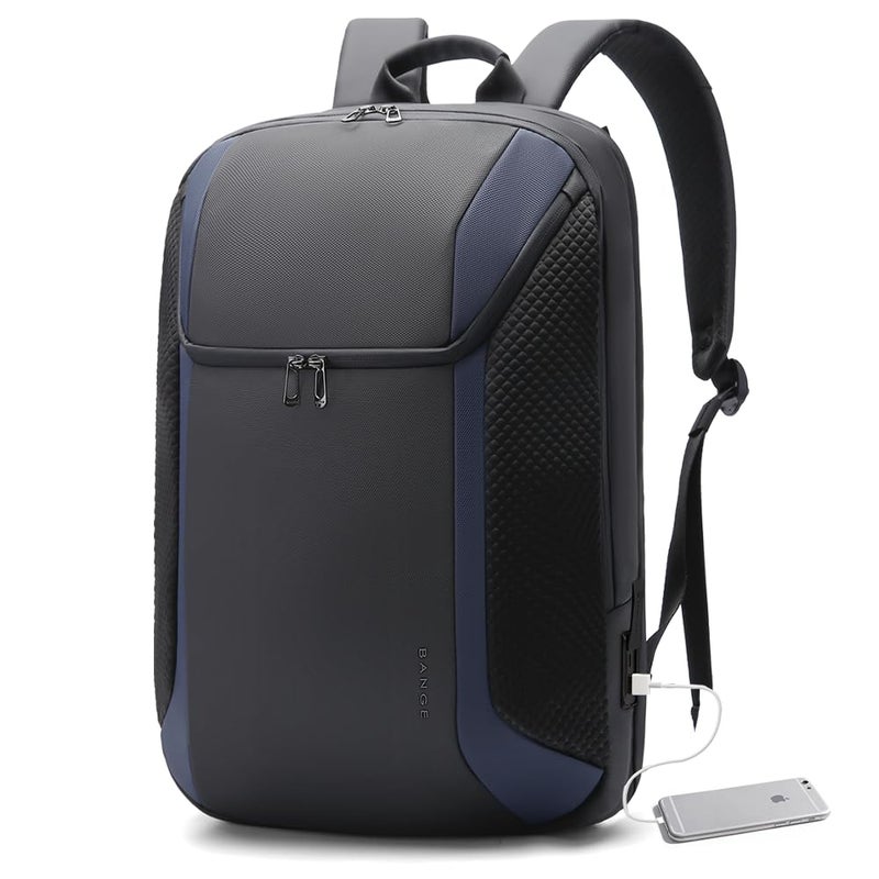 BANGE Smart Business Laptop Backpack Waterproof can fit 156173 Inch Laptop with 30 USB charging port for men and women