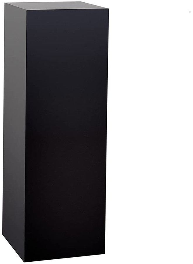 Lamsit Ibdaa - LAMSIT IBDAA Acrylic Pedestals Plastic Stands Acrylic Plinths Acrylic Risers Side Tables 120 cm Black - Image 1