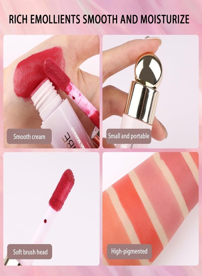 UCANBEMAKEUP UCANBE 3 PCS Liquid Blush Makeup Kit, Soft Cream Face Blush for Cheeks, Dewy Cheek Tint, Easy to Blend & Light Weight Face Blushes for Women Girls(02) - Image 4
