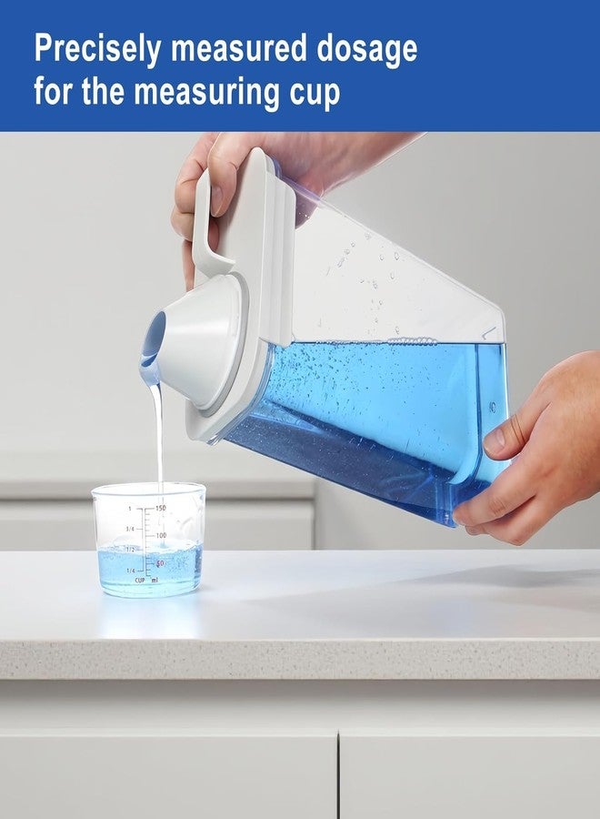 SHIELD PLUS Laundry Detergent Dispenser for Laundry Room,70oz Fabric Softener Dispenser,Liquid Laundry Detergent Container,Laundry Detergent Organizer for Laundry Room Organization (2 Pcs) - Image 3