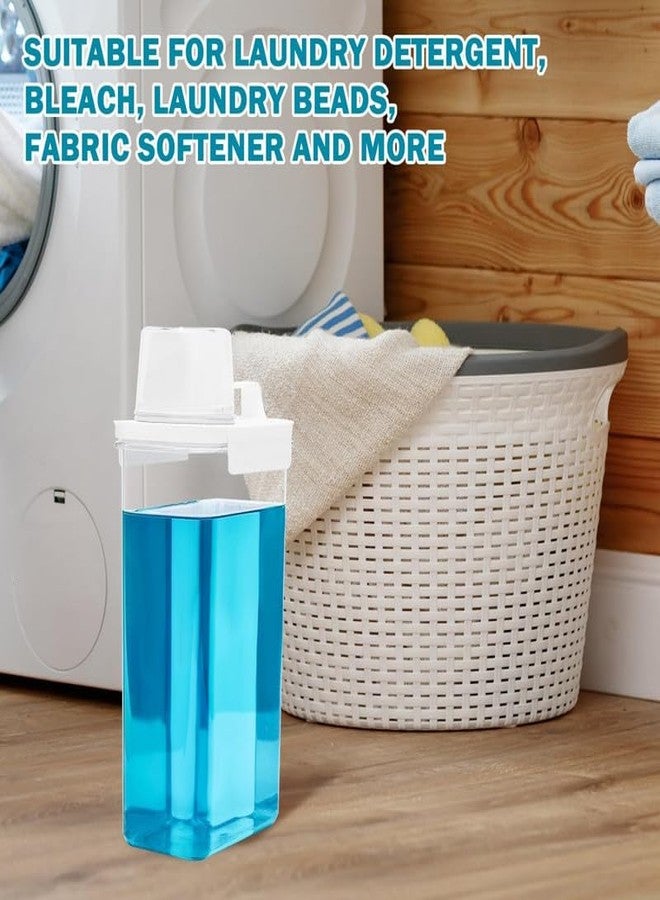 SHIELD PLUS Laundry Detergent Dispenser for Laundry Room,70oz Fabric Softener Dispenser,Liquid Laundry Detergent Container,Laundry Detergent Organizer for Laundry Room Organization (2 Pcs) - Image 2