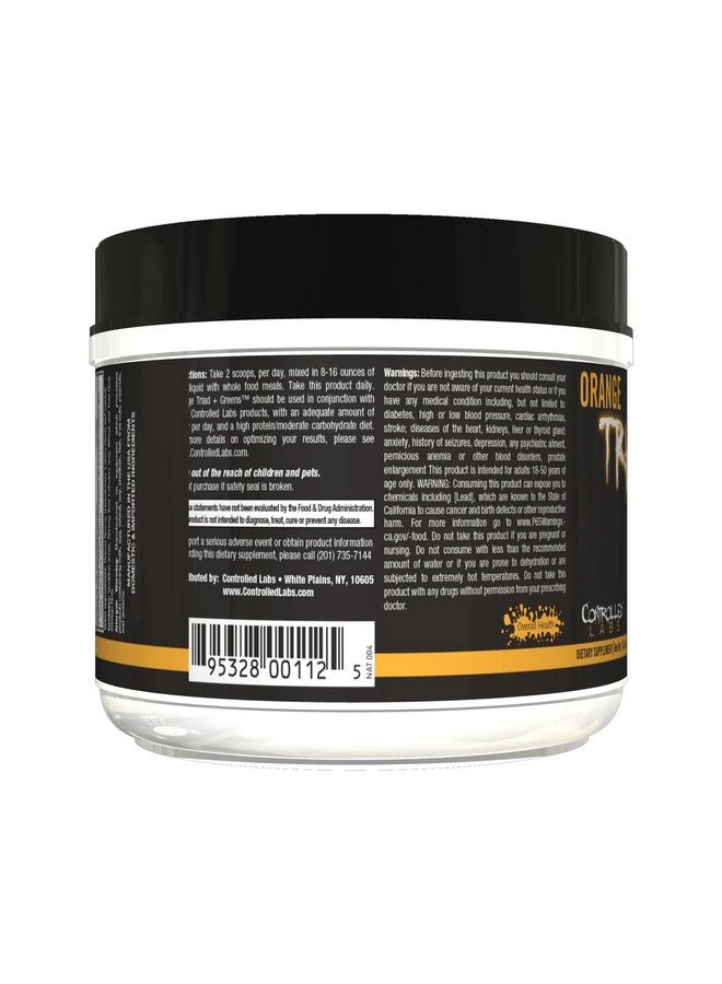 CONTROLLED LABS Orange Triad Plus Greens for Men and Women, 30 Servings Iron Free Sports Supplement for Overall Health, Multivitamin, Digestion, Immune System, and Joint Health - Image 2