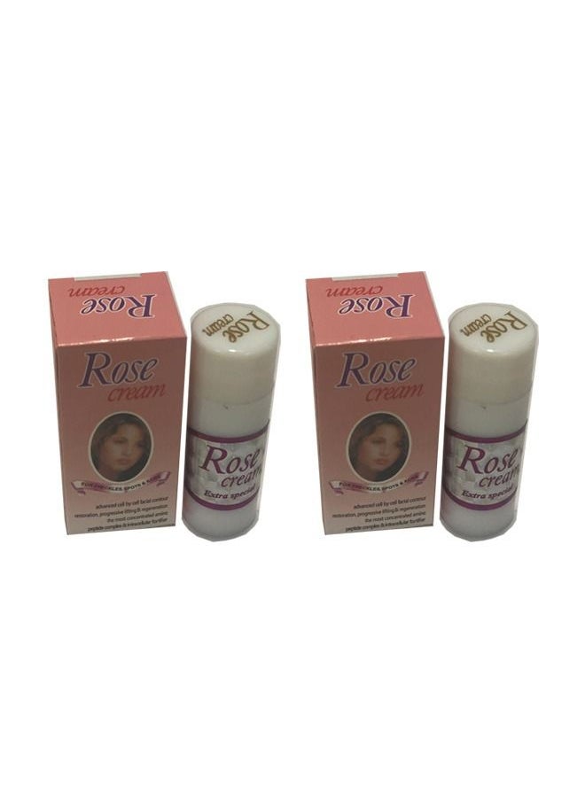 Generic 2 PCS of Rose Beauty Cream, skin whitening cream and removing dark spots, 12 grams  - Image 1