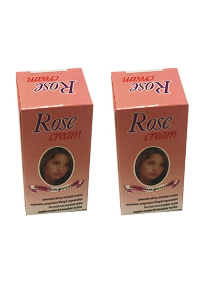 Generic 2 PCS of Rose Beauty Cream, skin whitening cream and removing dark spots, 12 grams  - Image 2