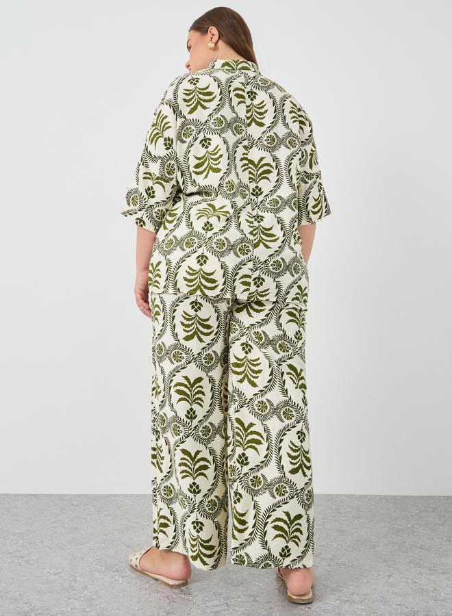 Styli Plus Size Oversized Shirt and Pants Co-Ords - Image 5