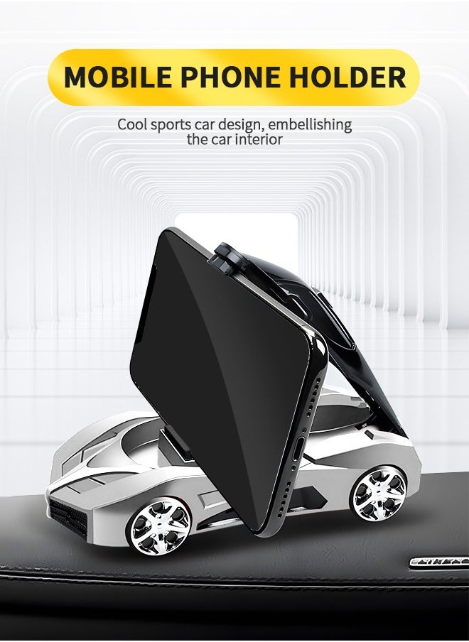 GROIC Car Phone Holder for Car, Phone Bracket, Instrument Panel Decoration, Temporary Parking Number and Aromatherapy 4-in-1 Car Model Universal 360° Rotation Car Phone Holder  - Image 3