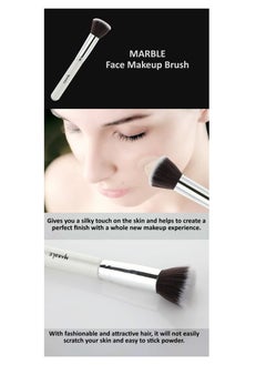 MARBLE Marble flat brush M002 for foundation and concealer with synthetic fibers are ultra-soft that doesnt damage the makeup underneath easy way  - Image 5