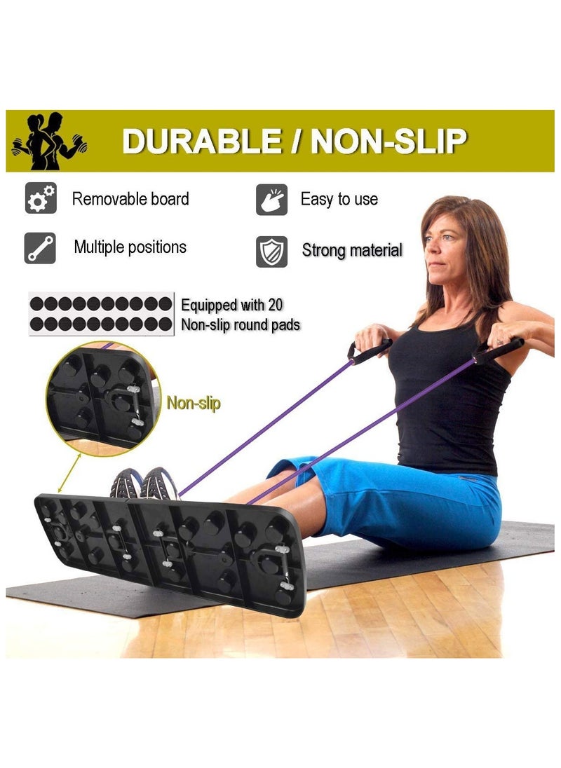 IRIS - IRIS 13 in 1 Push Up Rack Board With Fitness Bands, Multifunction Home Workout Muscle Board, Gym Exercise Equipment Press Up Board for Men Women Strength Training - Image 1