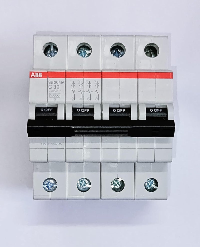 ABB MCB 4P C32A MINIATURE CIRCUIT BREAKER  - Image 1