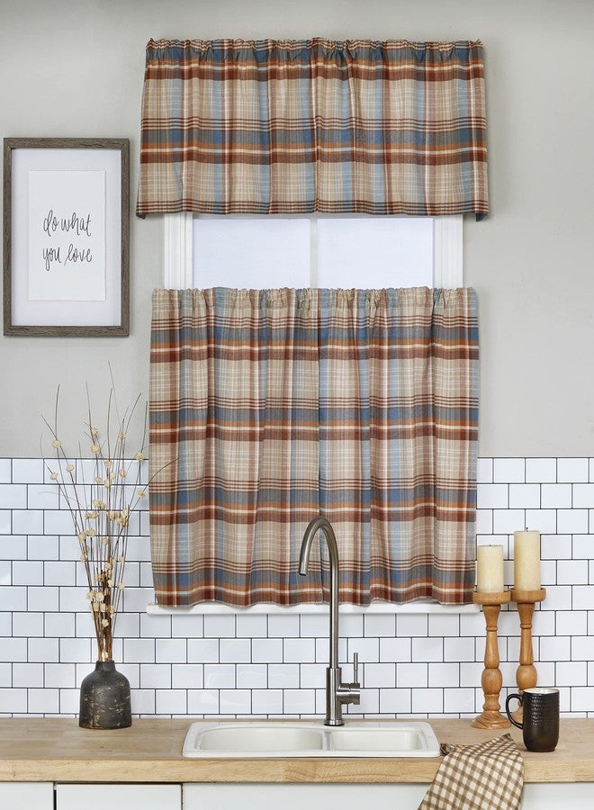 اس كيه ال هوم ستارة SKL Home Amber Plaid Tier Pair (عبوة من قطعتين)، مقاس 24 بوصة، متعددة الألوان - Image 4