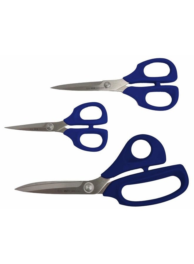 Kai Scissors GS3 Scissors - Blue, Set of 3 Piece (V5135B, V5165B, V5210B) - Image 2
