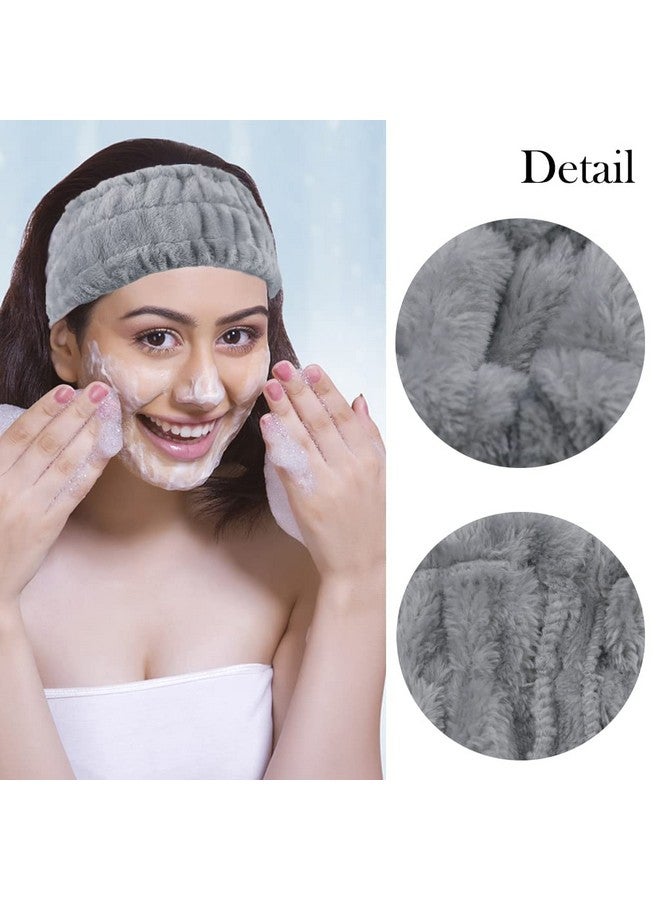LAPOHI 3 Pack Microfiber Towel Headbands For Washing Face, Facial Headbands Makeup Headband Spa Headband Skincare Headband Fash Wash Headband For Women And Girls - Image 3