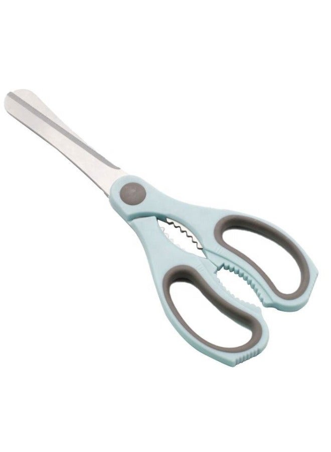 Generic Kitchen Scissors Heavy Duty Scissors Utility Stainless Steel Scissor Multipurpose Sharp Scissor Great for Vegetable, Fish, Bones, Nut, Meat, Turkey, Chicken, Flowers, BBQ Kitchen Essential (Blue)  - Image 1