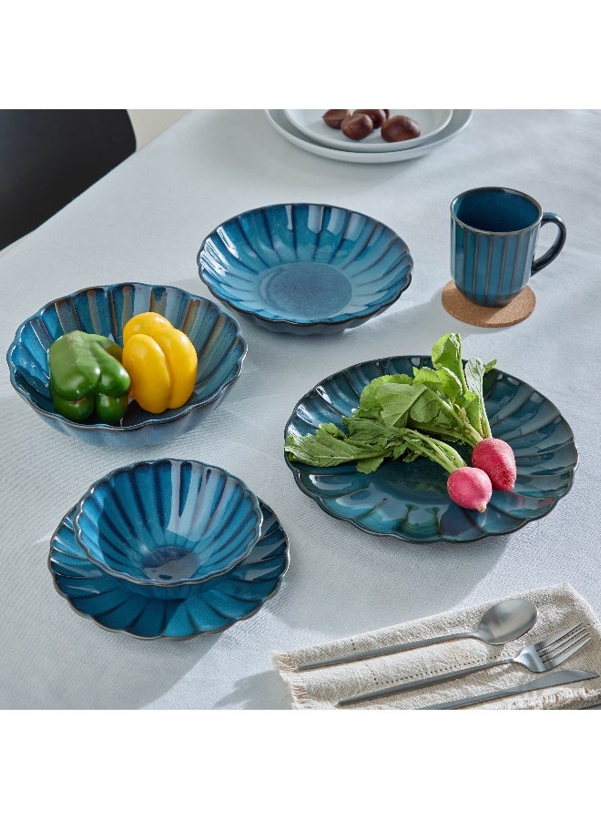 Home Box Siam Scallop Dinner Plate 27 x 2.8 x 27 cm - Image 4