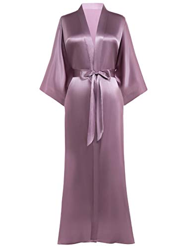 PRODESIGN Satin Kimono Robe Women Long Silky Kimono Bathrobe Sleepwear Wedding Bridesmaid Robe - Image 4