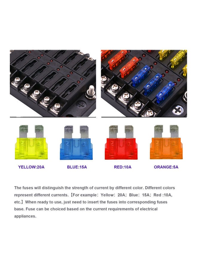 Loquat 12-Way Fuse Box With Negative Bus - Image 4