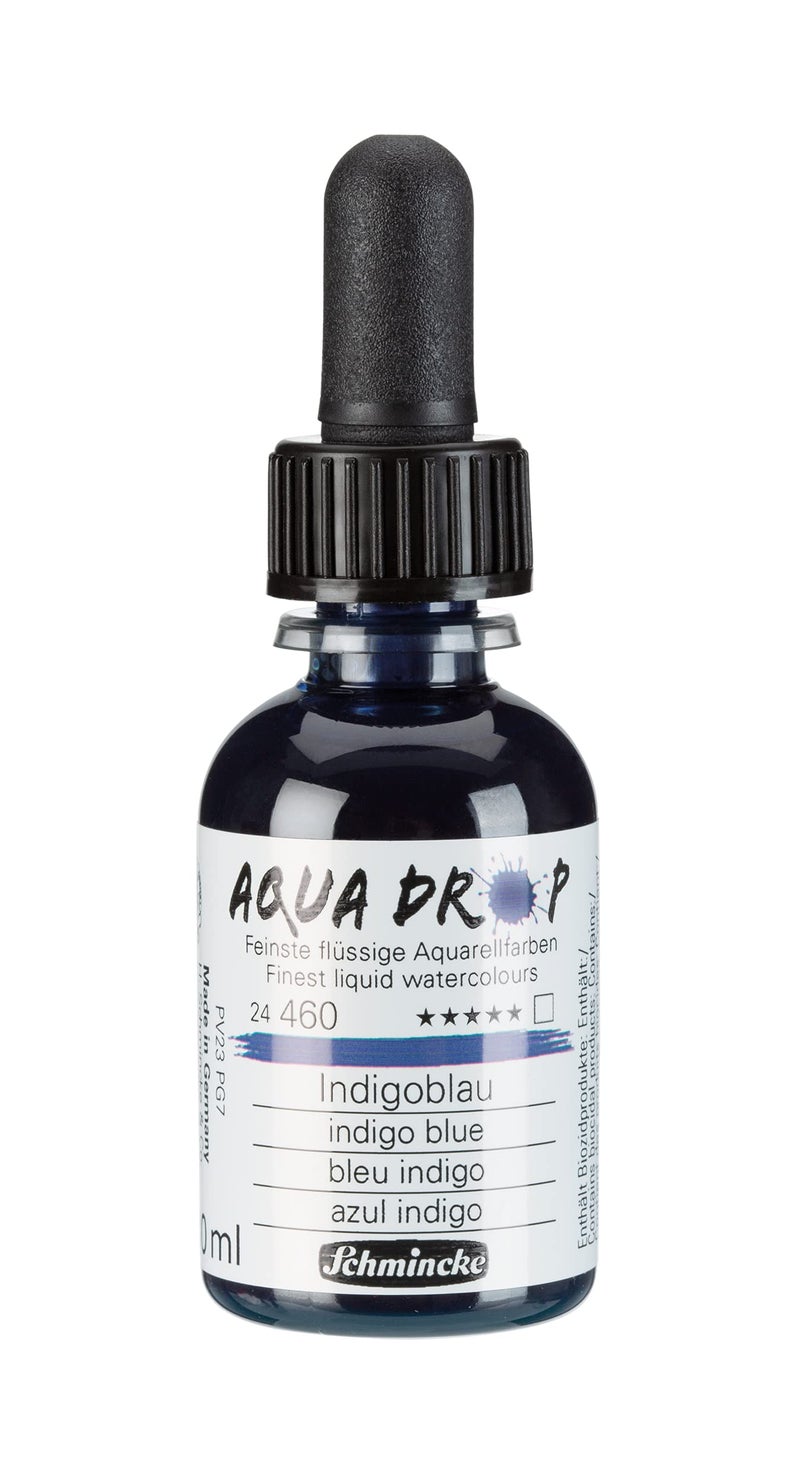 Schmincke Aqua Drop Indigo Blue 30 ml - Image 1