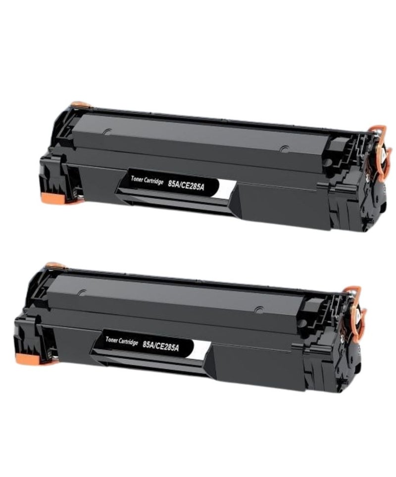 حبتين خرطوشة حبر 85A CE285A متوافقه مع طابعات اتش بي ليزر جيت P1006 P1102 P1102W P1109w MFP M1212nf M1217nfw وطابعات كانون ايميجكلاس LBP6000 LBP6030W MF3010 (اسود) CB435A/CB436A CANON 712/CANON 713/CANON 725 - Image 1
