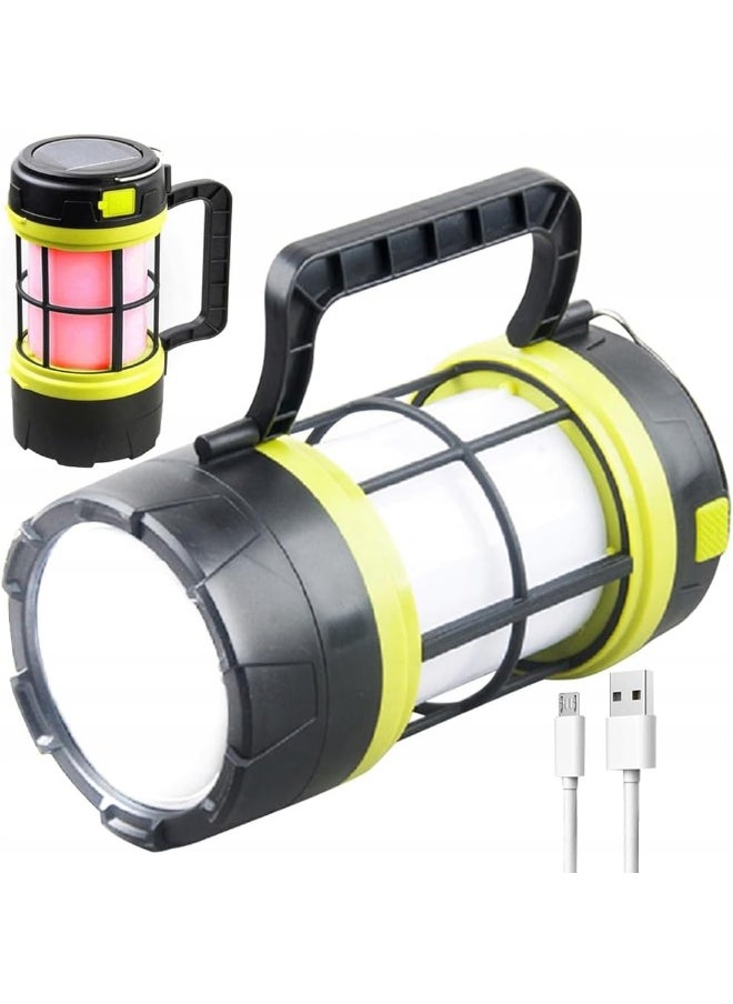 melfi Melfi Led Camping Lantern Rechargeable, Solar Led Portable Camping Light  - Image 1