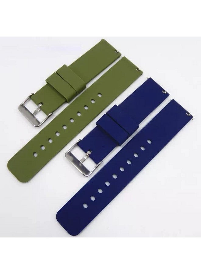 Humble HUMBLE 24mm Silicone Watch Strap Compatible with Fire-Boltt Ring 3, Quick Release Comfortable and Durable for Men & Women(Black)  - Image 3