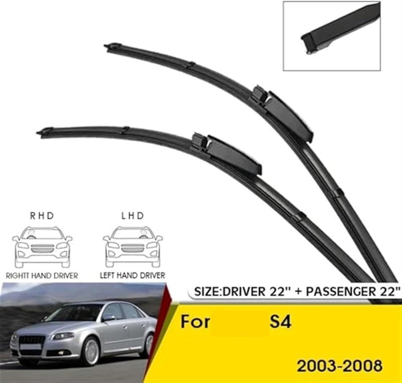 Wivplex Car Front Wiper Blades for S4 (2003-2008) - Image 3